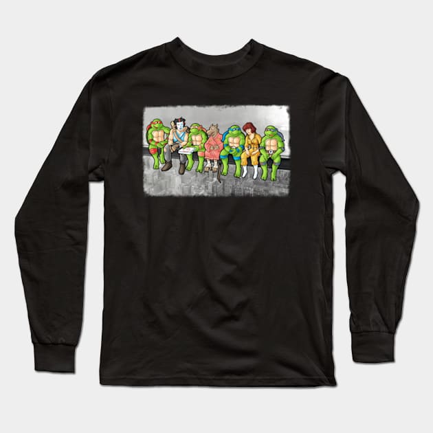 New york color Long Sleeve T-Shirt by Cromanart